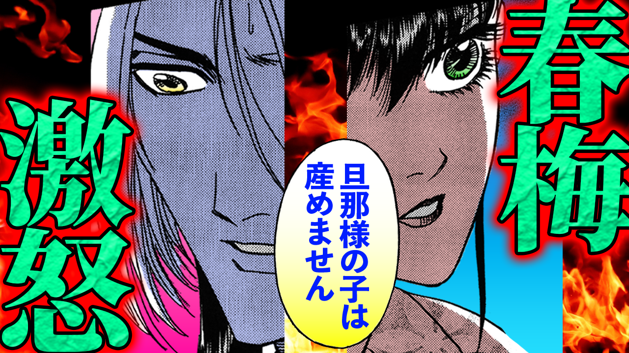 NEWノーカット版【金瓶梅182話】春梅が子無し宣言！妾の子を不浄扱いする正妻于英